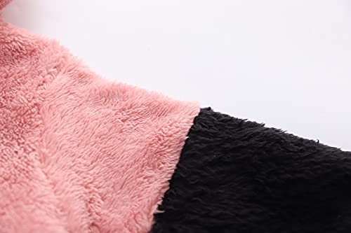 Crianças bebês meninas meninos lã grossa quente com capuz ao ar livre roupas quentes pulôver tops mo