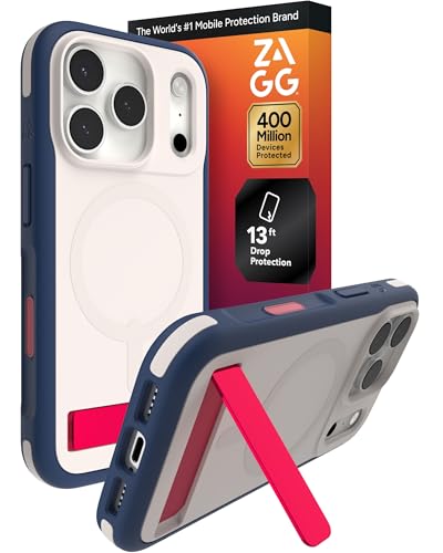 Coque iPhone 17 Pro MagSafe ZAGG pour filmer en voyage avec support et protection 4m