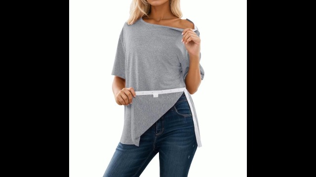 YOSUWOAI Chemise Post-opératoire épaule Avec Fermeture Pression – Manches Courtes, Facile à Enfiler, Pour Convalescence Et Confort