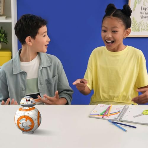 Ravensburger 3D Puzzle 11578 Star Wars BB8 Astromech Druid from Episode VII, VIII and IX as a Three-Dimensional Puzzle Ball Large and Small Star Wars Fans