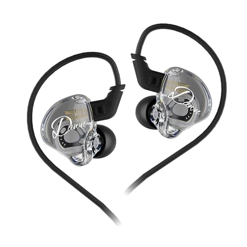 Linsoul KZ Dawn 10mm �����`�_�C�i�~�b�N�h���C�o�[HiFi�L���C���z�� �C���[���j�^�[ �⃁�b�L/OFC�t���b�g�P�[�u�� �}�C�N�t���o�[�W���� 10mm����a�_�C�i�~�b�N�h���C�o�[�Ɗg�傳�ꂽ�{�C�X�R�C�� �_�C���t���������v���ɋ쓮 