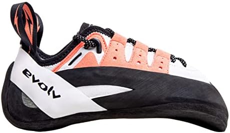 EVOLV Geshido Lace Climbing Shoes - Women's White/Coral/Black 8.5 | Image 3