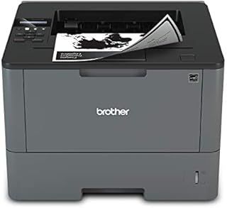 Brother Monochrome Laser Printer, HL-L5200DW, Wireless Networking, Mobile Printing, Duplex Printing, Amazon Dash Replenishment Ready