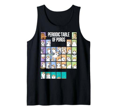 Débardeur Star Wars Periodic Table of Porgs pour fan de pop culture