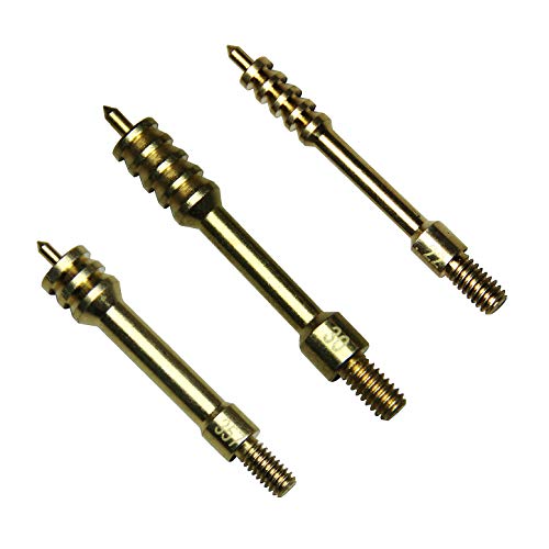 MaximalPower 3 Pack Firearm and Gun Accessories Gun Solid Brass Cleaning Jag .22/.223 .30/.308 .357 Caliber 8-22 Thread Brass 6460-22 6460-30 6460-357