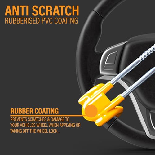 Xtremeauto Heavy Duty Steering Wheel Lock - Universal Anti-Theft Device with Two Keys for Car and Van Security - Image 3