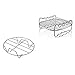 Accessoires de friteuse à air général Vantskitt de 7 pouces, compatibles pour 3.8QT, friteuses à air, 2 grilles à double couche polyvalentes