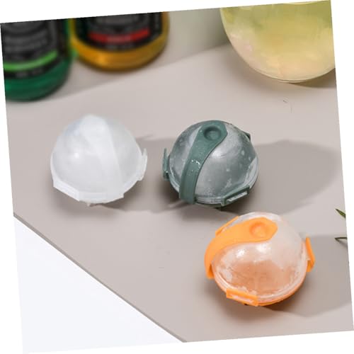 Molde de hielo esférico de plástico naranja 12 piezas miniatura 6