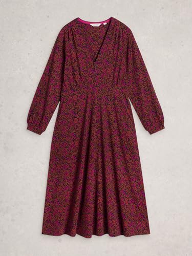 Robe classique en jersey coton et modal Megan White Stuff à enfiler