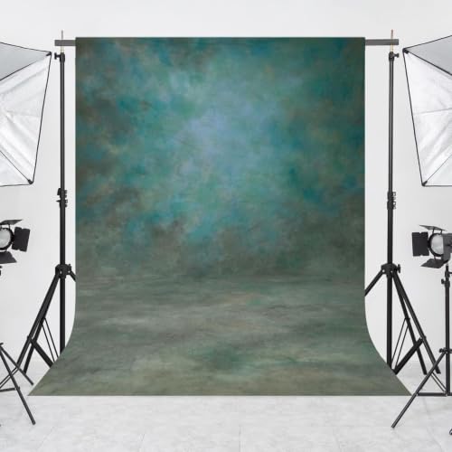 Image of Abstract Photography Backdrop for Photoshoot 6x8ft,Green,No Stand