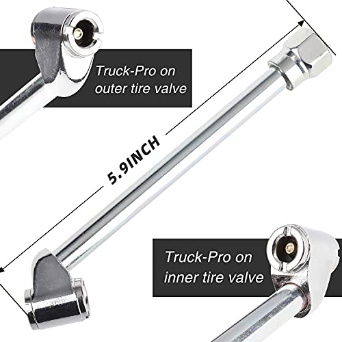 Hromee Heavy Duty Tire Inflator With Pressure Gauge 120Psi With Dual Head Air Chuck And Lock On Tire Chuck, Air Compressor Accessory And Tire Valve Tools #TOP2