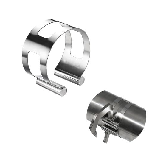 2 Inch Stainless Steel Exhaust Clamp, Universal for Welding and Exhaust Pipe Repair (2 inches)