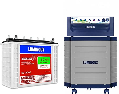 Luminous Eco Volt Neo 850 Pure Sine Wave Inverter with TX100L Trolley with Red Charge RC18000 150Ah Tall Tubular Inverter Battery (150Ah)-image-15
