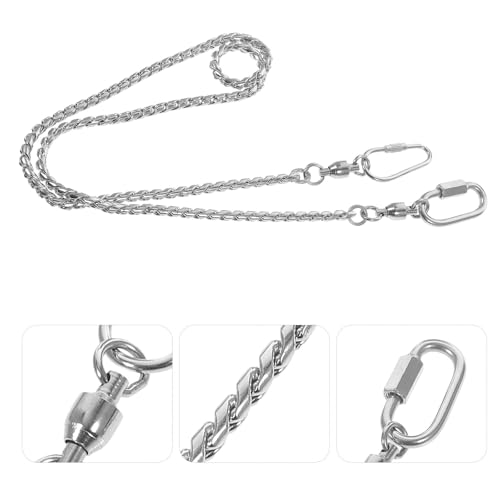 Cadena de acero inoxidable tamaño 4 para pie de loro y cacatúa PLAFOPE 8