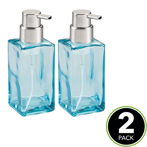 mDesign Glass Refillable Foaming Soap Dispenser Set #TOP14