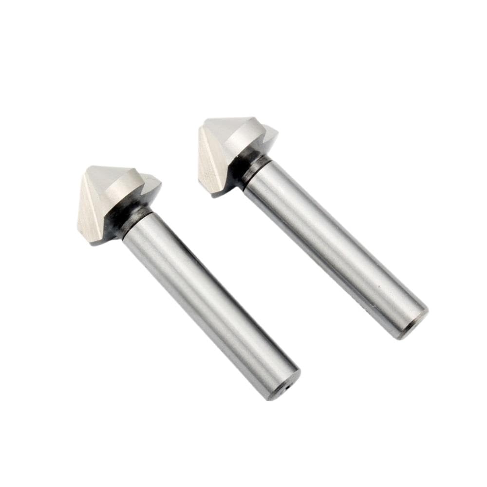 Broca avellanadora Escariador de fresado superi0r HSS 3 dientes, antienvejecimiento, broca fresa extremo biselado 90 grados for CNC, 1 pieza(50mm)