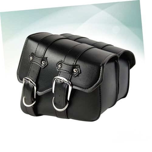 Bolsa de Herramientas Triangular para Motocicleta en Cuero PU, Alforja Lateral Espaciosa Compatible con Motos Eléctricas Negra miniatura 6
