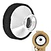 Bediffer Lade Lightweight ABS Alto Saxophone Mute Sax Dampener Mute Accessory for Quiet Practice Gold Silver Optional 7.2cm Top Diameter (Silver)