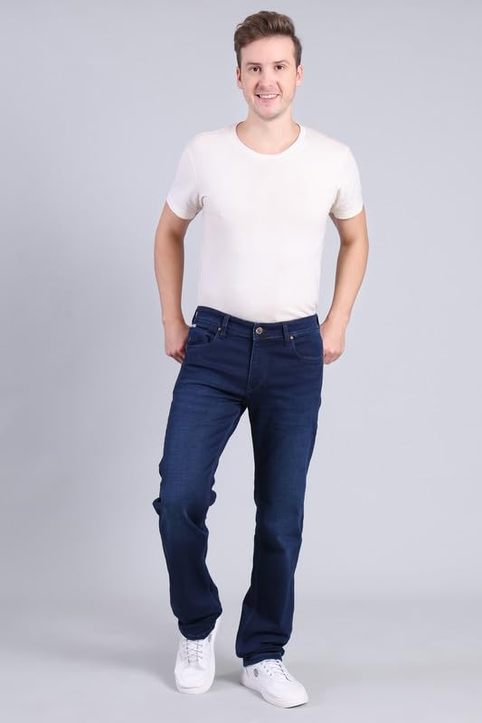 Image of LARA Men's Regular Fit Denim Jeans | Durable Fabric | 2534