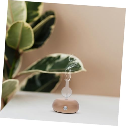Diffuseur d'aromathérapie en verre et bois bucolique pour le yoga - 5
