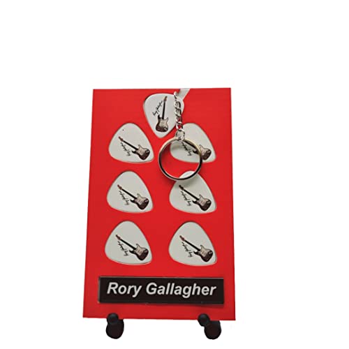 Rory Gallagher Coffret cadeau médiator de guitare 6 médiators d’artiste 1 porte-clés - Les Beatles, Paul McCartney, John Lennon, RIngo Starr, George Harrison Rory Gallagher Coffret cadeau médiator de guitare 6 médiators d'artiste 1 porte-clés