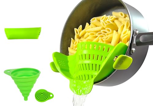 LYCIAN WAY Clip on Strainer Silicone for All Pots and