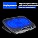 SIKER Cooling Pad for 14-17 Inch Laptops Gaming Notebook with 2 Large Fans USB Powered Adjustable Mounts Stand with LED Lights