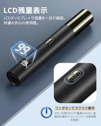 starrism 鼻毛カッター メンズ 【2025年新モデル・1台4役】 眉毛シェーバー レディース エチケット 多機能 はな毛カッター USB-C充電式 鼻毛トリマー 肌に優しい 12000回高速回転 長さ調整可能 軽量 コンパクト 水洗い可 1台多役 持ち運び便利 低騒音 電動シェーバー 男性 電動式 電動式カッター エチケットカッター メンズ レディース 男女兼用 掃除用ブラシ付き の商品画像 5