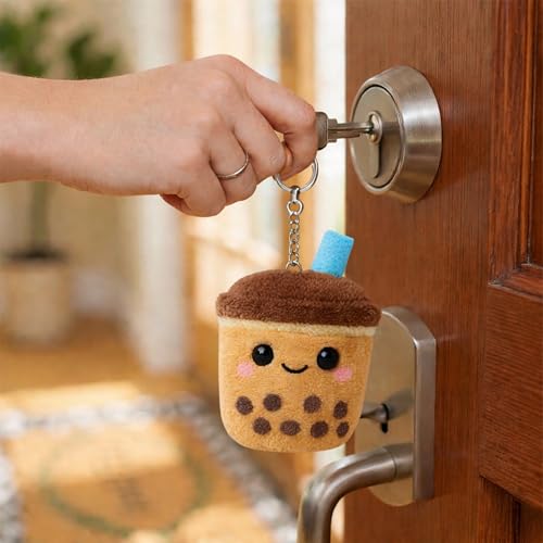 Image of Webby Plush Boba Tea Soft Toy with Keychain for Boys, Girls and Adults - 1 Piece