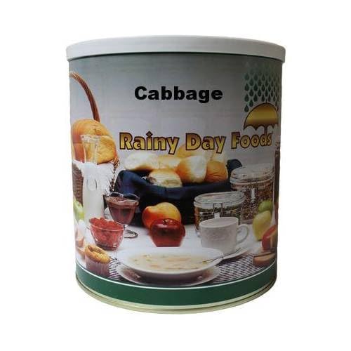 Rainy Day Foods Non-GMO Dehydrated Cabbage 6 (Case of Six) #10 Cans - 186 Servings