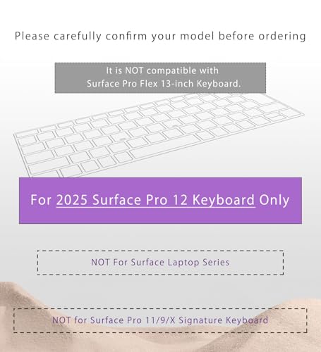Protector de Teclado para Surface Pro 12 2025 US Inglés miniatura 2