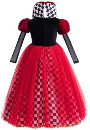 Lito Angels Kleuter Meisjes Hartenkoningin Kostuum Jurk met Accessoire