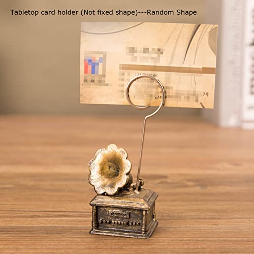 Enyuwlcm Metal Desktop Card Holder Business Card Display Stand For Men Vintage Decorative Business Card Holder For Desk #TOP6
