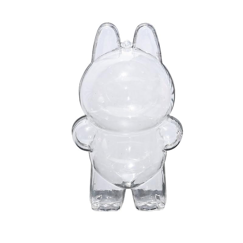 LABUBU用保護ケース ラブブ ケース 透明 吊り下げ可能 ポータブル 汚れ防止 防塵 便利に携帯 紛失防止 落下防止 傷防止 全面保護カバー 散歩用-並行輸入品