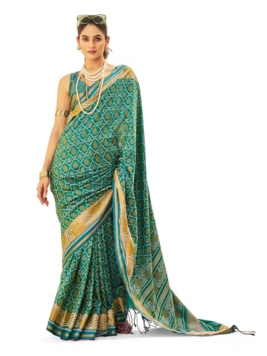 Image of SWORNOF Women's Kanjivaram Soft Silk Banarasi Sarees With Unstiched Blouse Piece