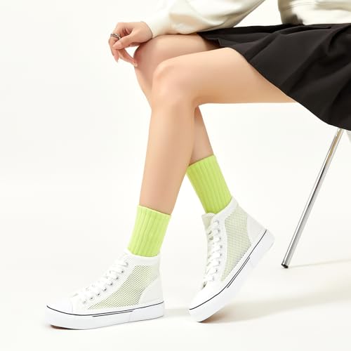 Image of hash bubbie High Top Canvas Sneakers Fashion Walking Shoes | high tops non slip on walking breathable casual comfortable lace up tennis shoes