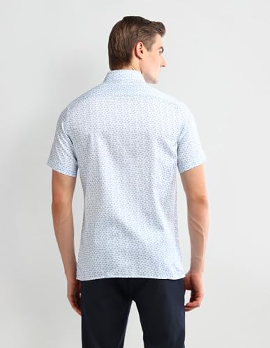 Image of Arrow Men's Cotton Solid Regular Fit Polo Shirt