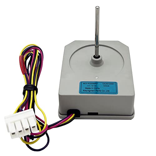 EAU63103001 Refrigerator Condenser Fan Motor for LG, Kenmore, Replace AP6235481, 4509122, PS12080240, EAU63103012