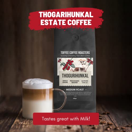 Image of Thogarihunkal Estate Coffee | Toffee Coffee Roasters | Single Origin Coffee | 100% Arabica | Medium Roast | Grounded Coffee Notes: Citrus and Orange Blossom (Decoction Coffee Maker, 500)