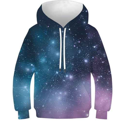 Pull 3d nébuleuse enfant pour l'école et les loisirs sweat Étoilery