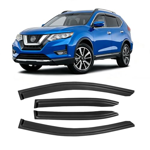 Window rain guards for 2014-2020 Nissan Rogue (outside mount) 4pcs