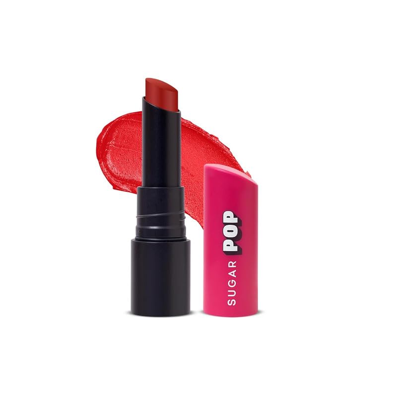 Image of SUGAR POP Ultrastay Transferproof Lipstick 04 Garnet Glam - 4 gms - Enriched with Vitamin E | Smooth Glide | Waterproof | Longlasting|Moisturizing lipstick