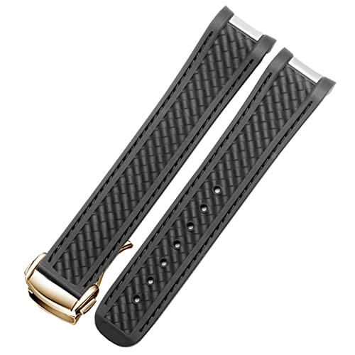 Bracelet montre gel de silice pour Omega Seamaster 300 idéal pour le sport nautique