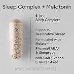 Sports Research® Sleep Complex with Melatonin 5mg, L-Theanine 200mg & Magnesium - Supports Restorative Sleep & Relaxation - Vegan Certified · Non-GMO · Gluten Free - 60 Veggie Capsules - Image 2