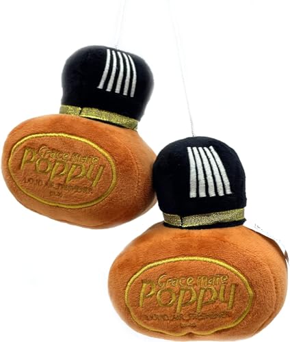 Poppy Grace Mate - Bottiglia a cubo con cordino da 70 cm, per auto e camion (marrone)