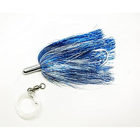 Bimini Lures Trolling Bullet Style Offshore Lure Blue/White Cover
