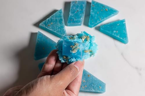 Silky Gem - Edible Blue Raspberry Flavored Crystal Candy, 8-10 pieces, Kohakutou, Edible Lapis Gem, Vegan, Gluten Free, ASMR