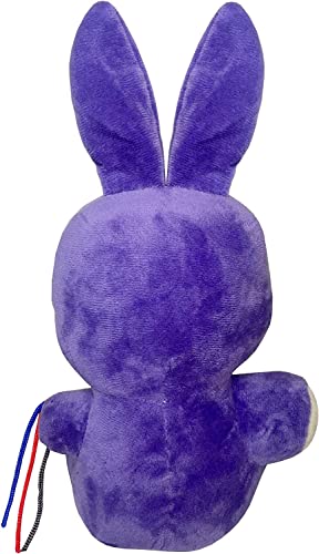 ULTHOOL FNAF Withered Bonnie Plush Toys, 11 Inches FNAF Purple Bonnie Bunny Doll, Collectible Nightmare Plush Toys for Kids Fans (Withered Purple Bunny)