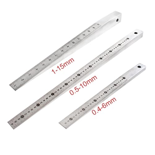 Calibrador de espesor 0.5-10 mm acero inoxidable miniatura 4