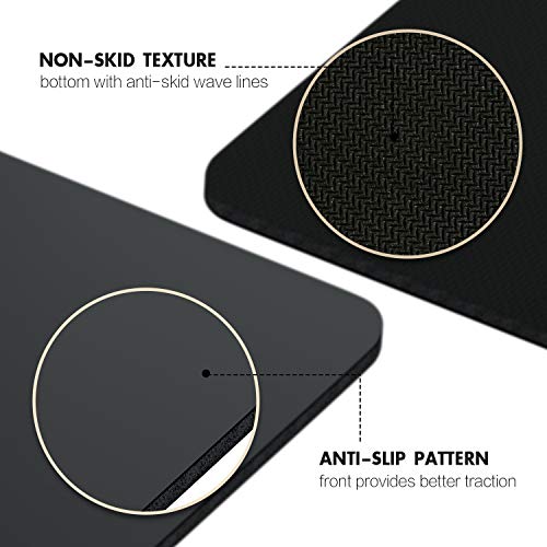 FrenzyBird 5 mm PU Yoga Mat with Carrying Strap and Alignment Marks, Anti Slip and Easy to Clean, Provides Perfect Cushioning, Ideal for Beginners and Advanced Yogis